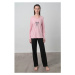 Dámske pyžamo 17594-272 - Vamp růžovo-černá