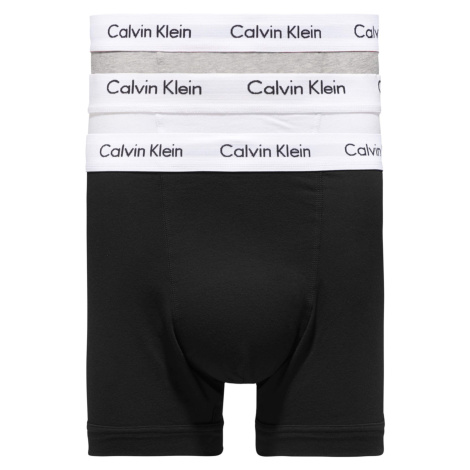Pánske trenírky 3 Pack Trunks Cotton Stretch 0000U2662G998 čierna/biela/sivá - Calvin Klein L