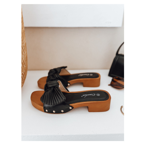 Dámske šľapky CHICWOOD čierne DStreet