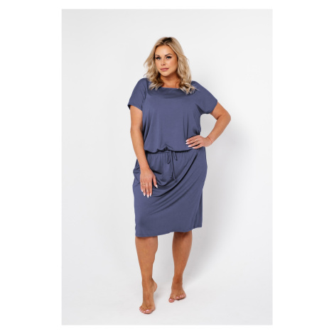Women's Paramo Short Sleeve Dress - Blue Italian Fashion