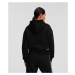 Mikina Karl Lagerfeld Ikonik 2.0 Outline Hoodie Black