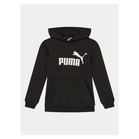 Puma Mikina Ess Logo 587031 Čierna Regular Fit