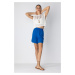 DEFACTO Paperbag Waist Wide Leg Linen Blend Shorts