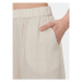 Max Mara Leisure Culottes nohavice Brama 2416131048 Écru Relaxed Fit