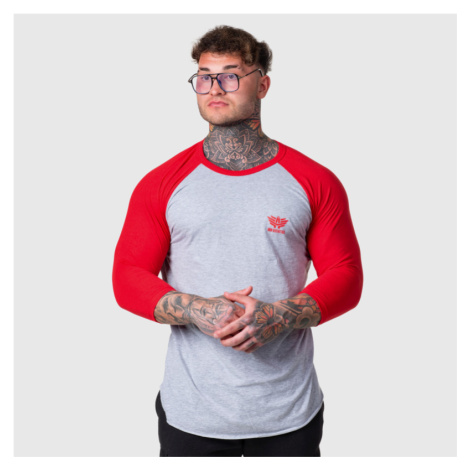 Pánske 3/4 tričko Iron Aesthetics Outline, grey/red
