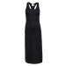 Calvin Klein LONG DRESS Dámske šaty, čierna, veľkosť