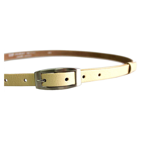 Penny Belts Dámsky kožený opasok 15-2-02 beige 105 cm