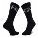 Hugo Súprava 2 párov vysokých pánskych ponožiek 2p Qs Rib Iconic Cc 50459409 Čierna