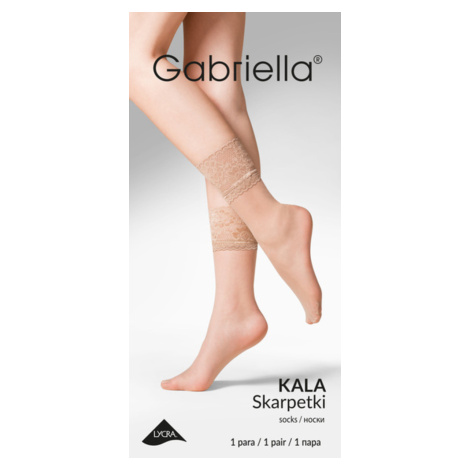 Silonkové ponožky s čipkou KALA Gabriella