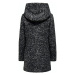ONLY Prechodný kabát 'New Sedona'  čierna melírovaná