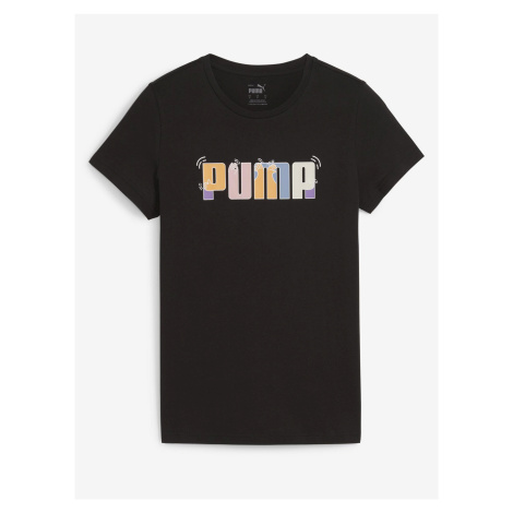 Čierne dámske tričko Puma ESS+ Graphic Tee
