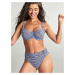 Swimwear Gingham Full Cup Bikini navy gingham SW1722