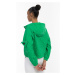 MYMO Prechodná bunda  trávovo zelená / čierna
