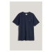 TRIČKO GANT TEXTURED RIB SS TSHIRT EVENING BLUE