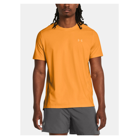 Oranžové pánske športové tričko Under Armour UA Launch Elite Shortsleeve