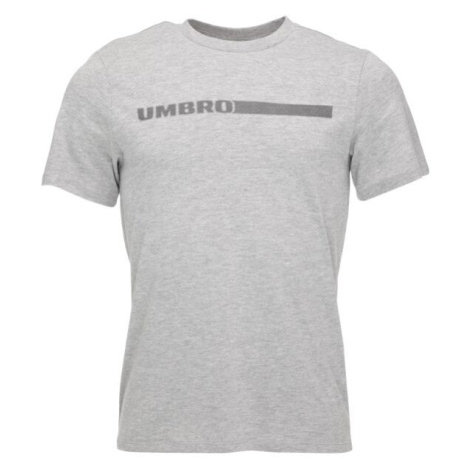 Umbro TEXTURED LOGO GRAPHIC TEE Pánske tričko, sivá, veľkosť