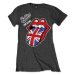 The Rolling Stones tričko Vintage British Tongue Šedá