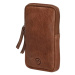 Hide & Stitches Hnedá kožená kabelka na mobil „Skylar“