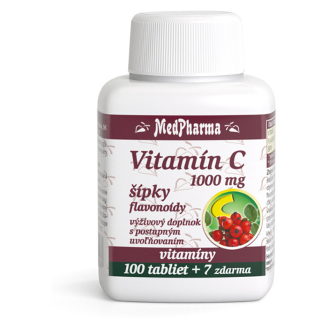 MEDPHARMA Vitamín C 1000 mg so šípkami 107 tabliet