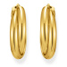 Thomas Sabo CR738-413-39 Bold - Gold-plated Hoop Earrings 27,0 mm Intertwined design