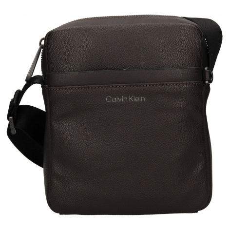 Pánska taška cez rameno Calvin Klein Levint - tmavo hnedá