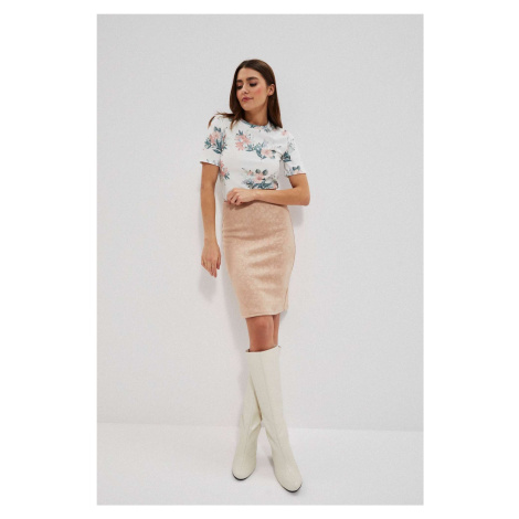 Pencil skirt - beige Moodo