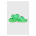 Sandále adidas by Stella McCartney aSMC Hika dámske, zelená farba, na platforme