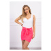 Wrap skirt with tie at the waist pink neon