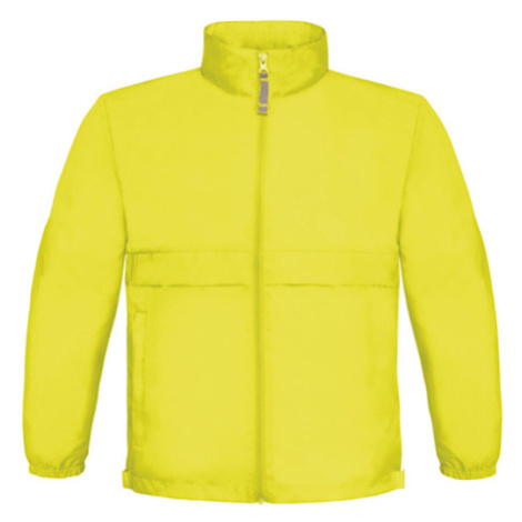 B&amp;C Jacket Sirocco Detská jarná bunda JK950 Ultra Yellow B&C