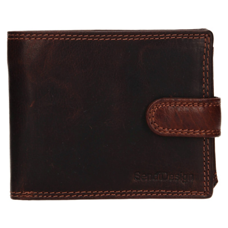 Pánska kožená peňaženka SendiDesign Chore - hnedá Sendi Design