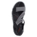 Rieker Remienkové sandále  tmavosivá / čierna / biela
