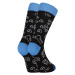 Veselé ponožky Styx vysoké doodle (H1256) L