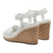 Calvin Klein Espadrilky Wedge Sandal 70 He HW0HW02050 Biela