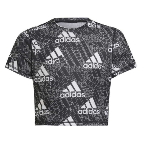 adidas BL TEE Dievčenské tričko, čierna, veľkosť