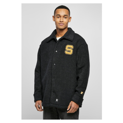 Starter Sherpa Shirt Jacket Black