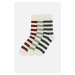 Trendyol Multicolored Striped Textured 3-Pack Ankle Socks