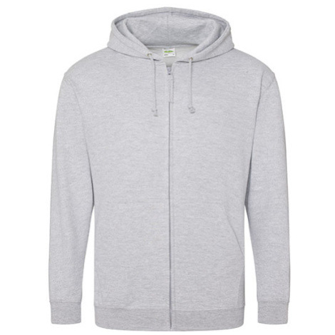 Just Hoods Pánska mikina na zips JH050 Heather Grey