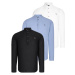 SET OF THREE G783 DEWBERRY JUDGE COLLAR SHIRT-BLACK-WHITE-BLUE