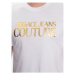 Versace Jeans Couture Tričko Logo 74GAHT01 Biela Regular Fit