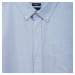 Košeľa GAP Longsleeve Standard-Fit Oxford Logo Shirt Light Blue