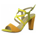 MARCO TOZZI Remienkové sandále  žltá / oranžová / zelená