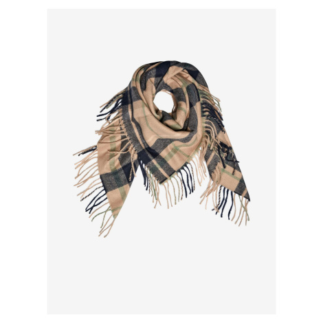 Black and Beige Ladies Checkered Scarf Pieces Nyla - Women