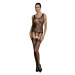 Passion ECO BS007 black - Bodystocking Farba: Čierna