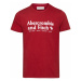 Abercrombie & Fitch Tričko  biela / červená melírovaná