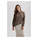 DEFACTO Regular Fit Crew Neck Sweatshirt Tunic