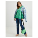 Svetlo zelená dámska oversize mikina s kapucňou Calvin Klein Jeans