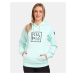 Women's cotton hooded sweatshirt Kilpi NIKY-W Mint