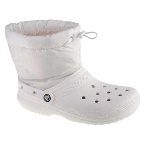 Crocs  Classic Lined Neo Puff Boot  Obuv do snehu Biela