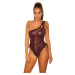 Sexy body KouCla Coldshoulder Wetlook Body BORDEAUX Einheitsgroesse