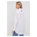 Košeľa HUGO dámska,biela farba,regular,s klasickým golierom,50470586